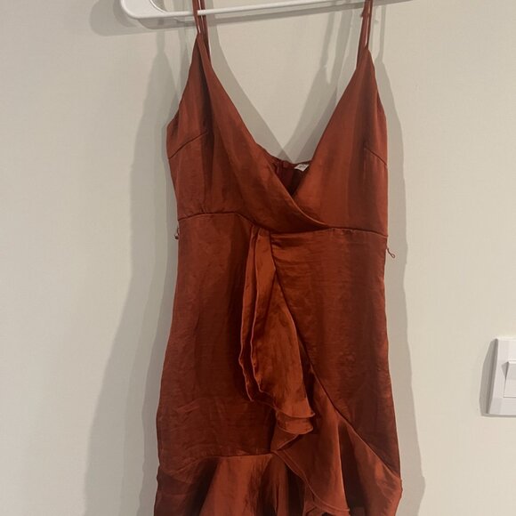Lucy in the Sky rust mini dress size xs - Picture 3 of 8